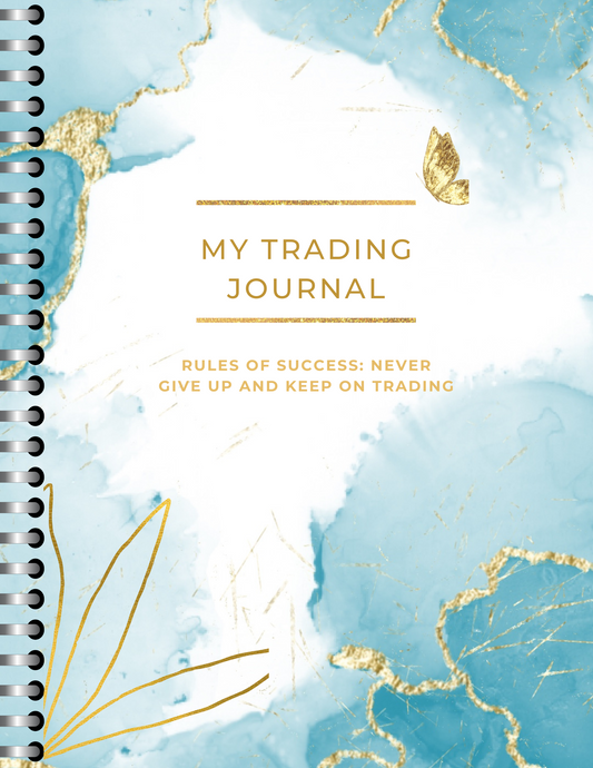 My Trading Journal- Blue and Gold Butterfly